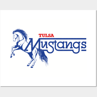 Defunct Tulsa Mustangs AFA Football 1979 Posters and Art